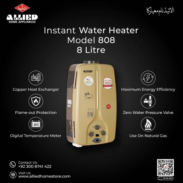 MODEL-808 | Instant Gas Water Heater